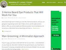 Tablet Screenshot of minimalistlivingtoday.com